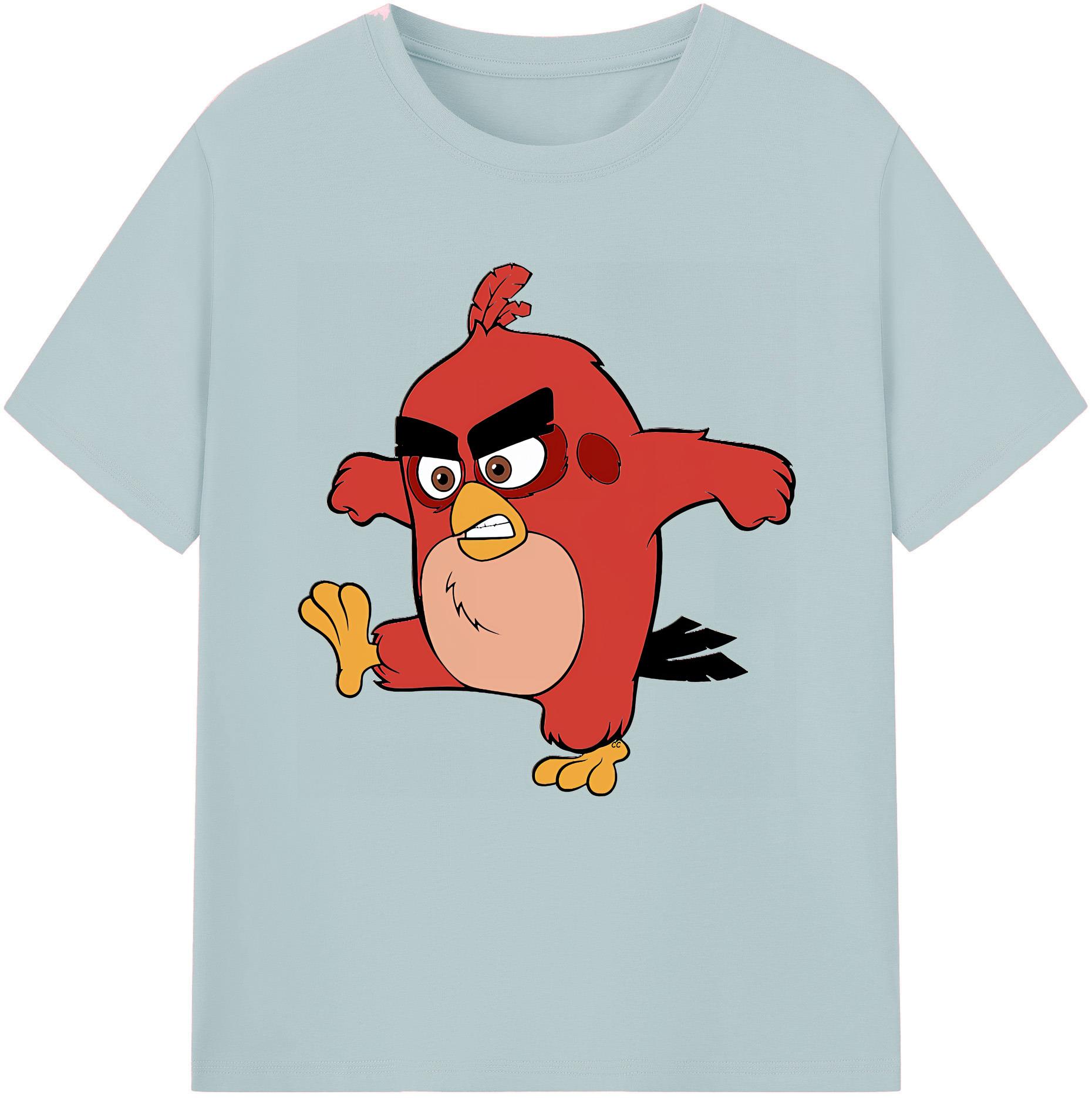 （画像用） Angry Birds アングリーバード 綿100％半袖Tシャツ（フロントプリント）